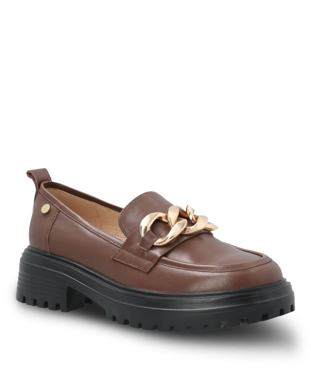 Mocasin Cuero Mujer Leboni Café Hush Puppies | Hush Puppies