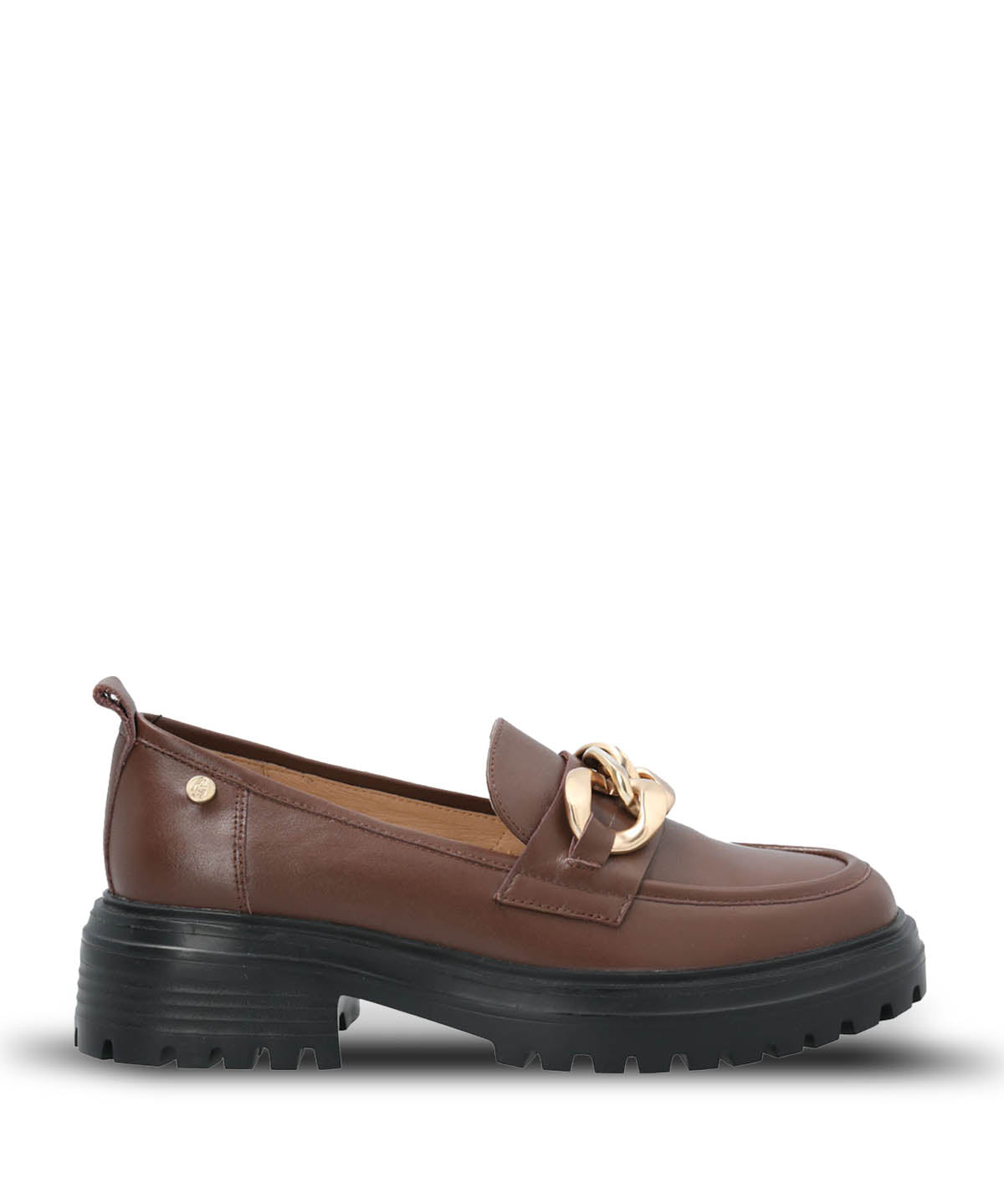 Mocasin Cuero Mujer Leboni Café Hush Puppies | Hush Puppies