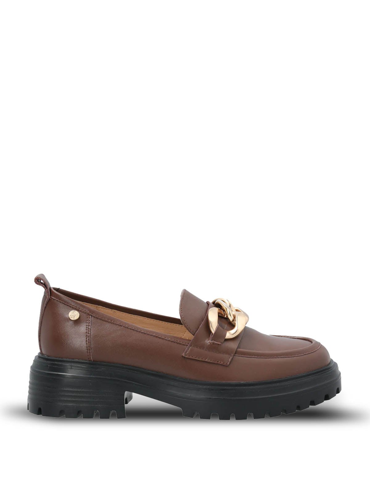 Mocasin Cuero Mujer Leboni Café Hush Puppies | Hush Puppies