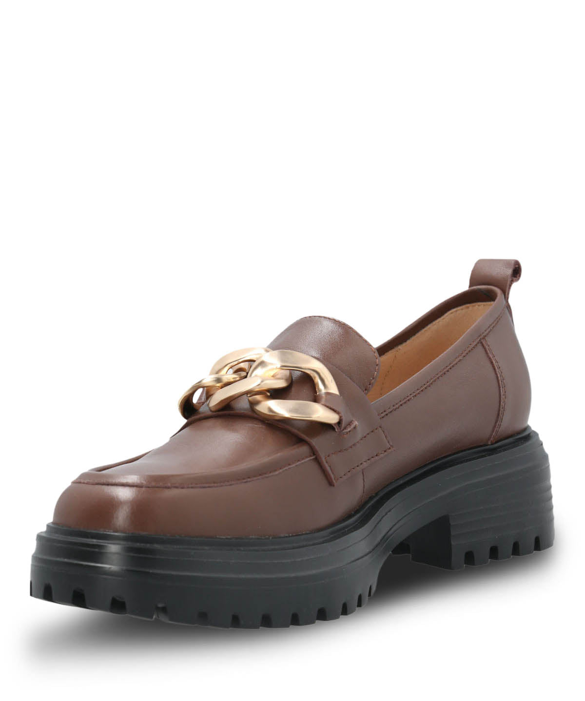 Mocasin Cuero Mujer Leboni Café Hush Puppies | Hush Puppies