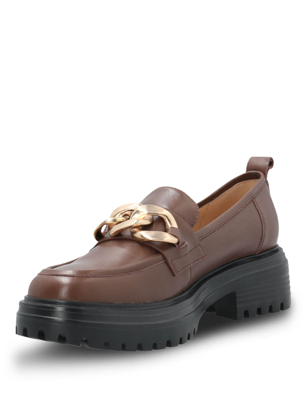 Mocasin Cuero Mujer Leboni Café Hush Puppies | Hush Puppies