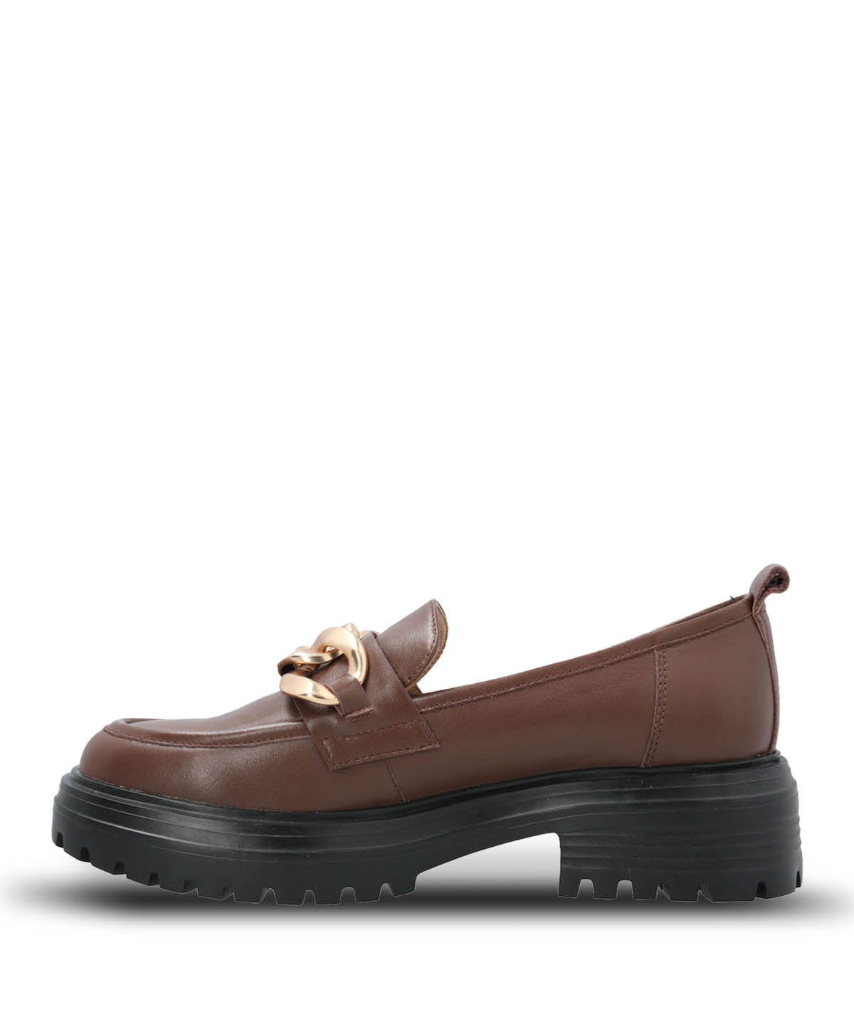 Mocasin Cuero Mujer Leboni Café Hush Puppies | Hush Puppies
