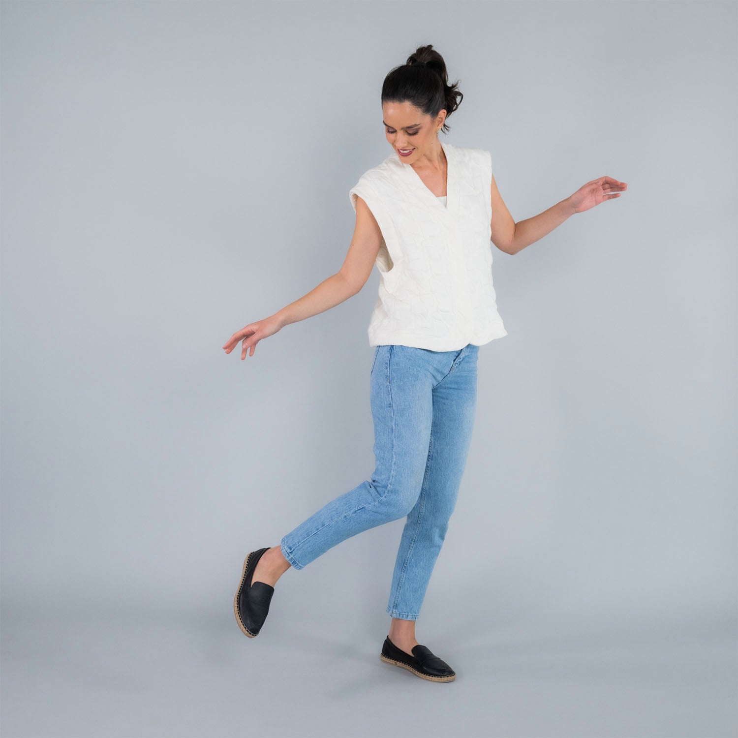 Alpargata Mujer Mara Negro-Hush Puppies Chile