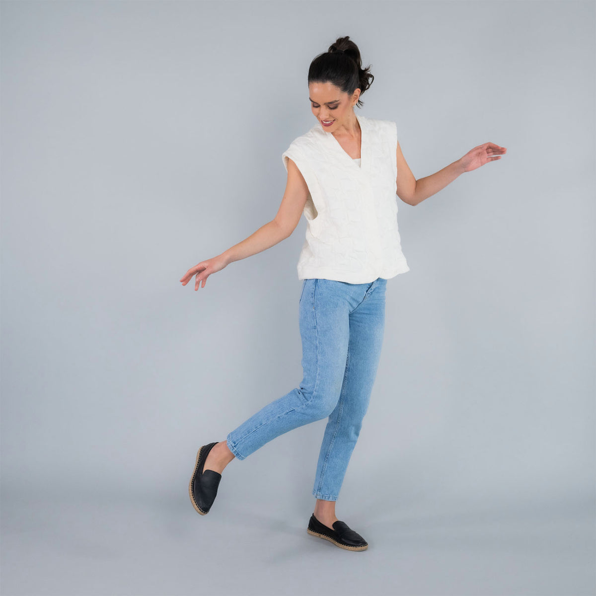 Alpargata Mujer Mara Negro-Hush Puppies Chile