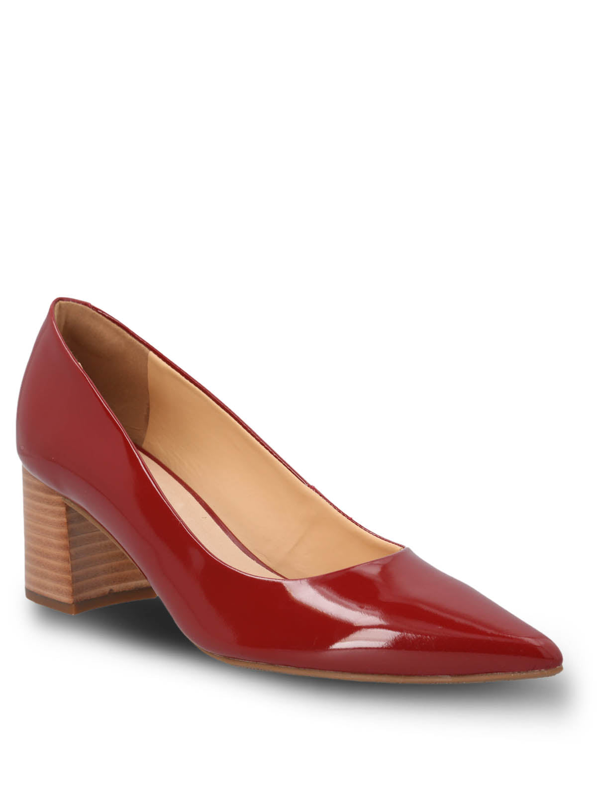 Zapato Cuero Mujer Nora Rojo