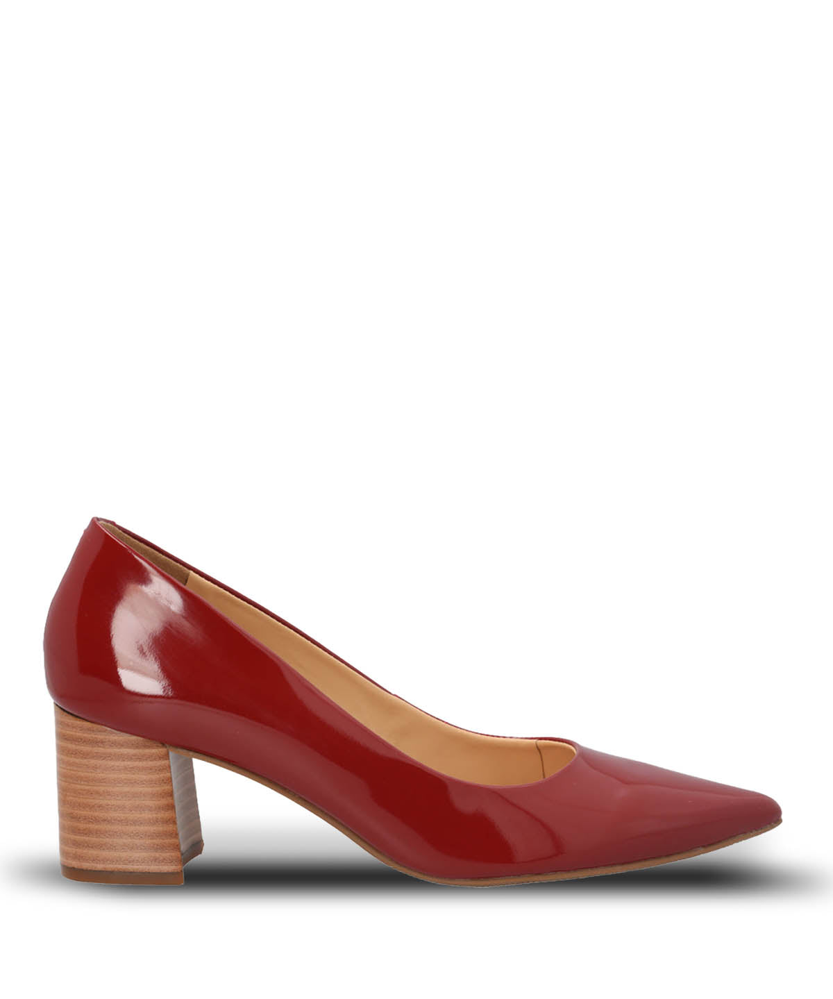 Zapato Cuero Mujer Nora Rojo