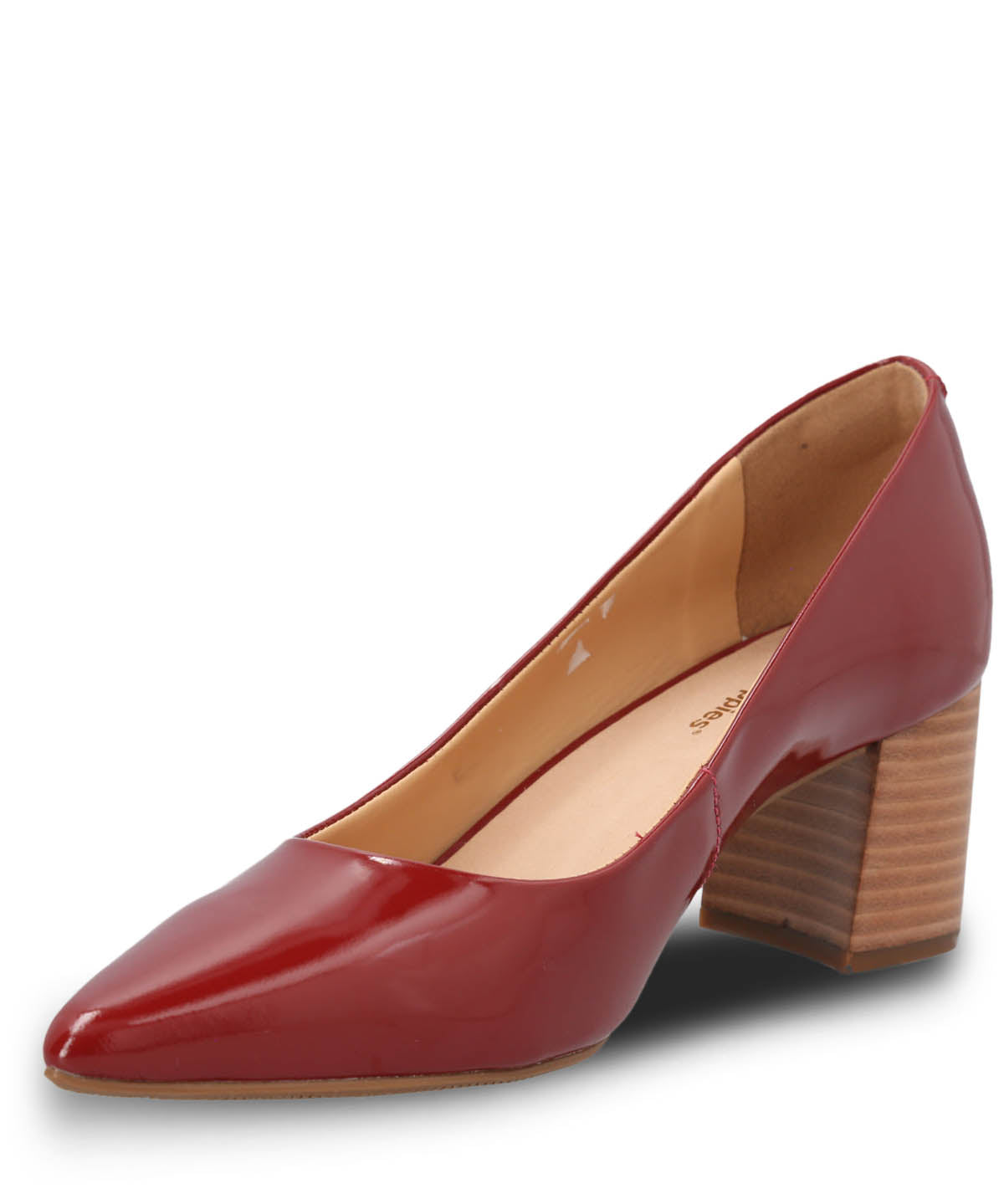 Zapato Cuero Mujer Nora Rojo