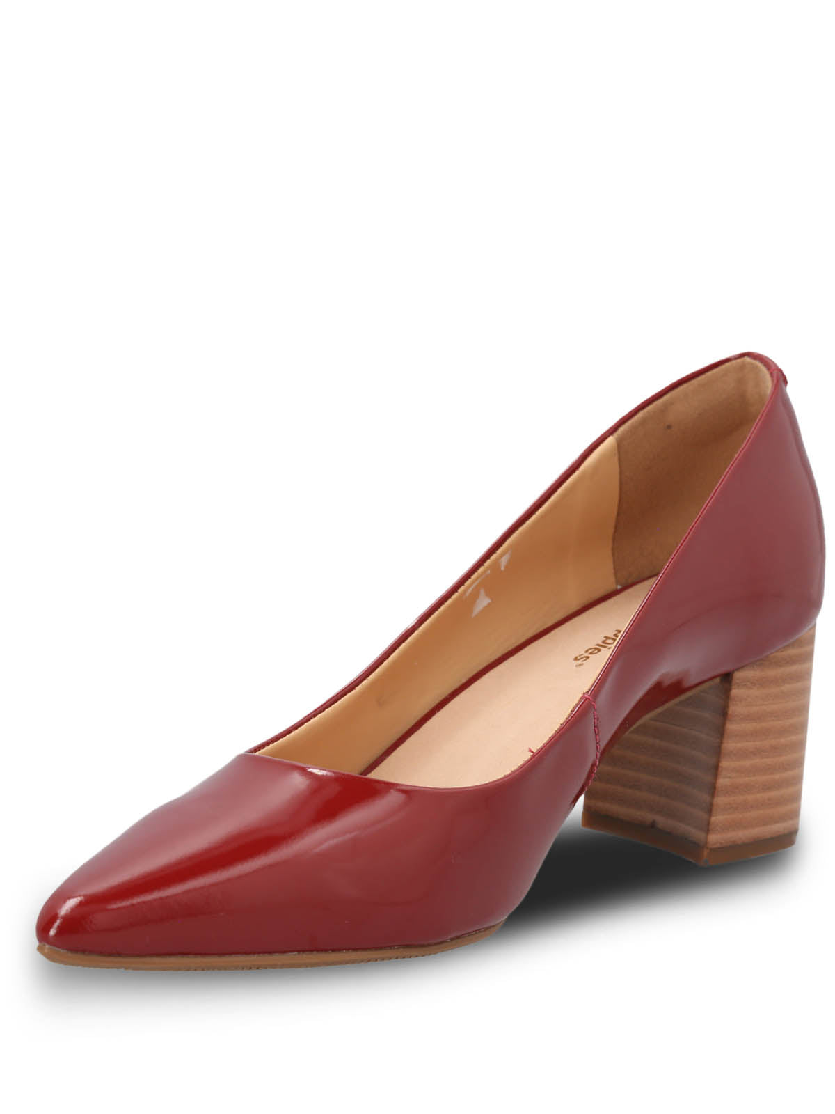 Zapato Cuero Mujer Nora Rojo