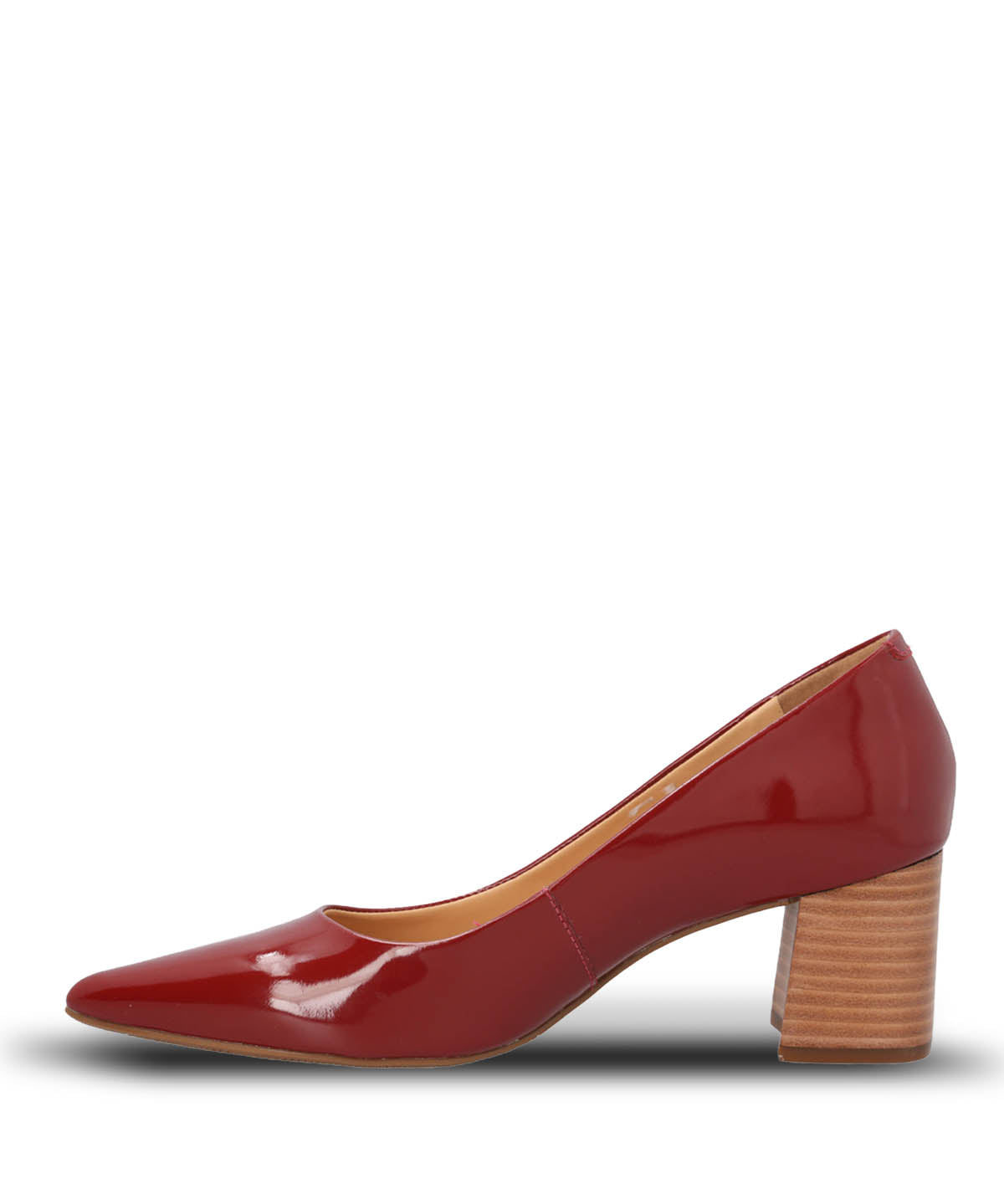 Zapato Cuero Mujer Nora Rojo