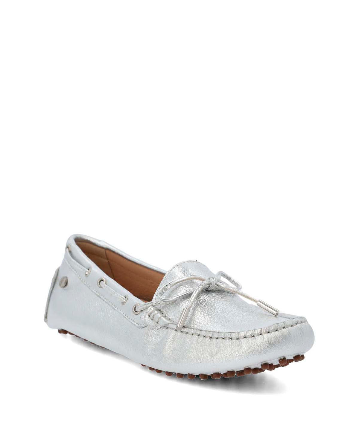 Mocasin Cuero Mujer Ribbon Metalizado Hush Puppies | Hush Puppies