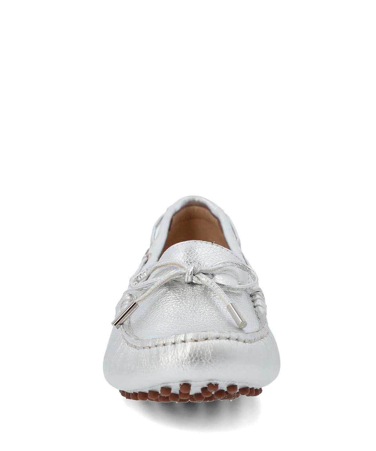 Mocasin Cuero Mujer Ribbon Metalizado Hush Puppies | Hush Puppies