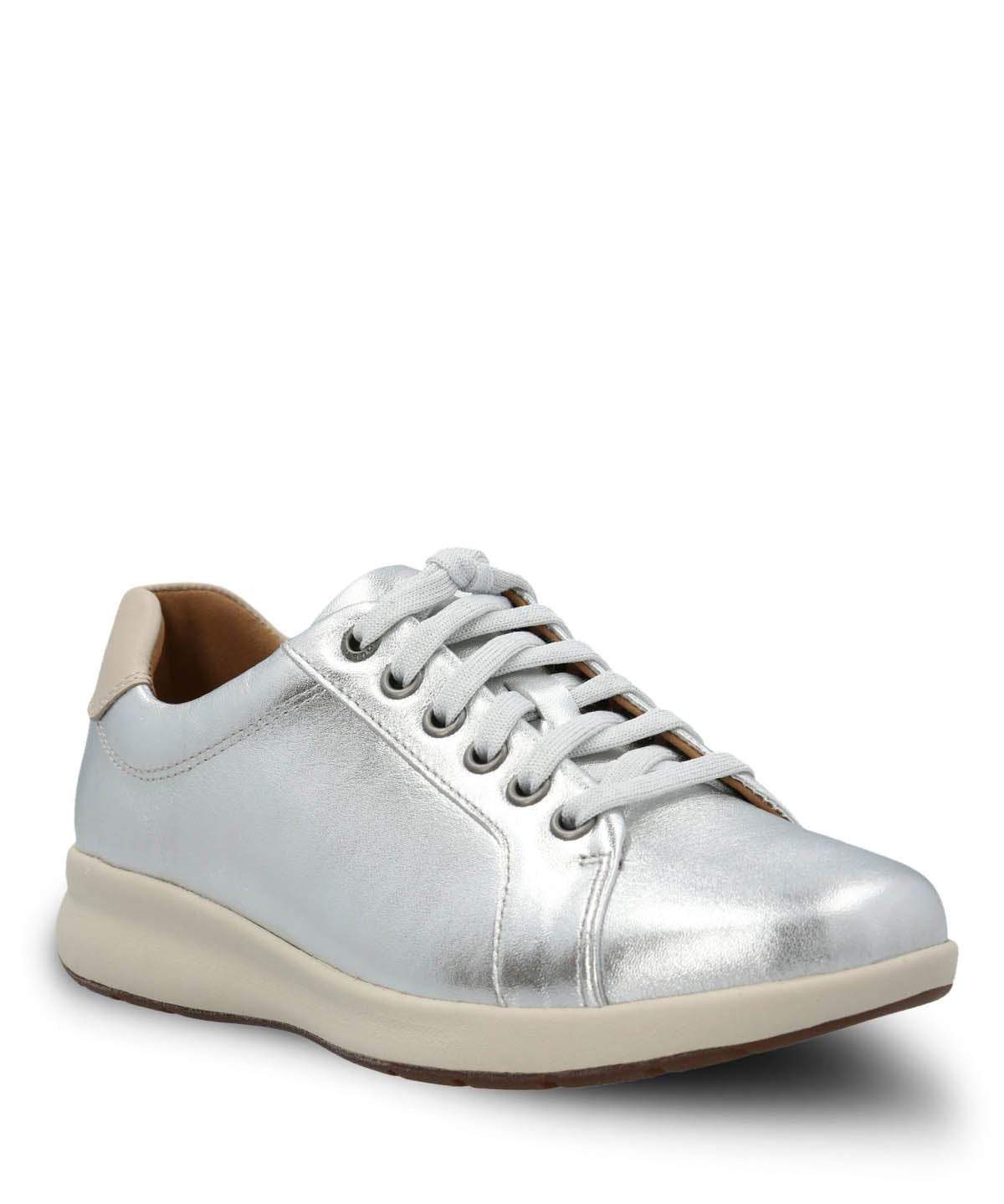 Zapatilla Cuero Mujer Spinal Laceup Metalizada Hush Puppies