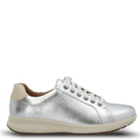 Zapatilla Cuero Mujer Spinal Laceup Metalizada Hush Puppies