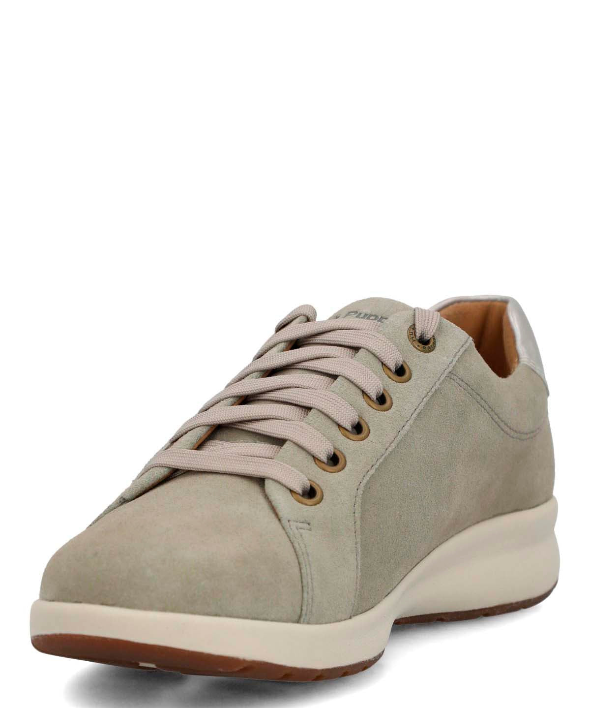 Zapatilla Cuero Mujer Spinal Laceup Gris