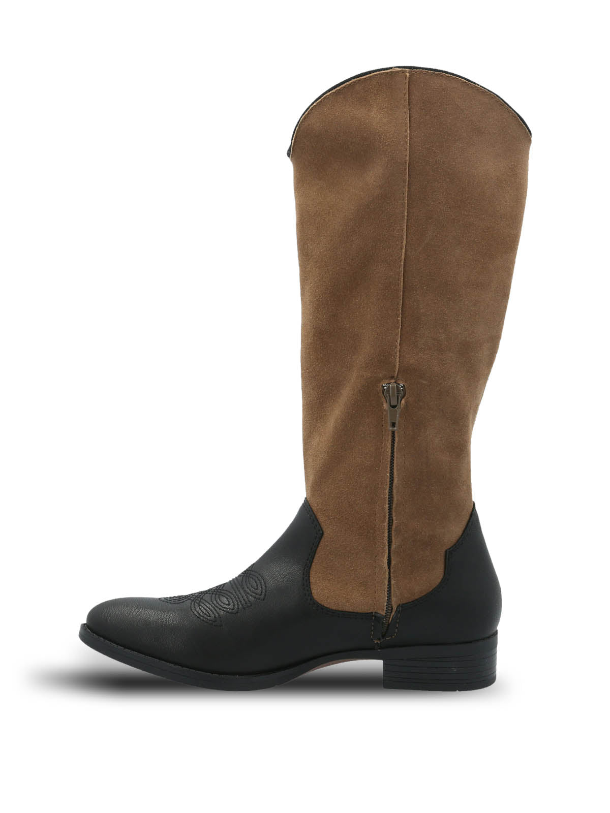 Bota Cuero Mujer Cami Negro