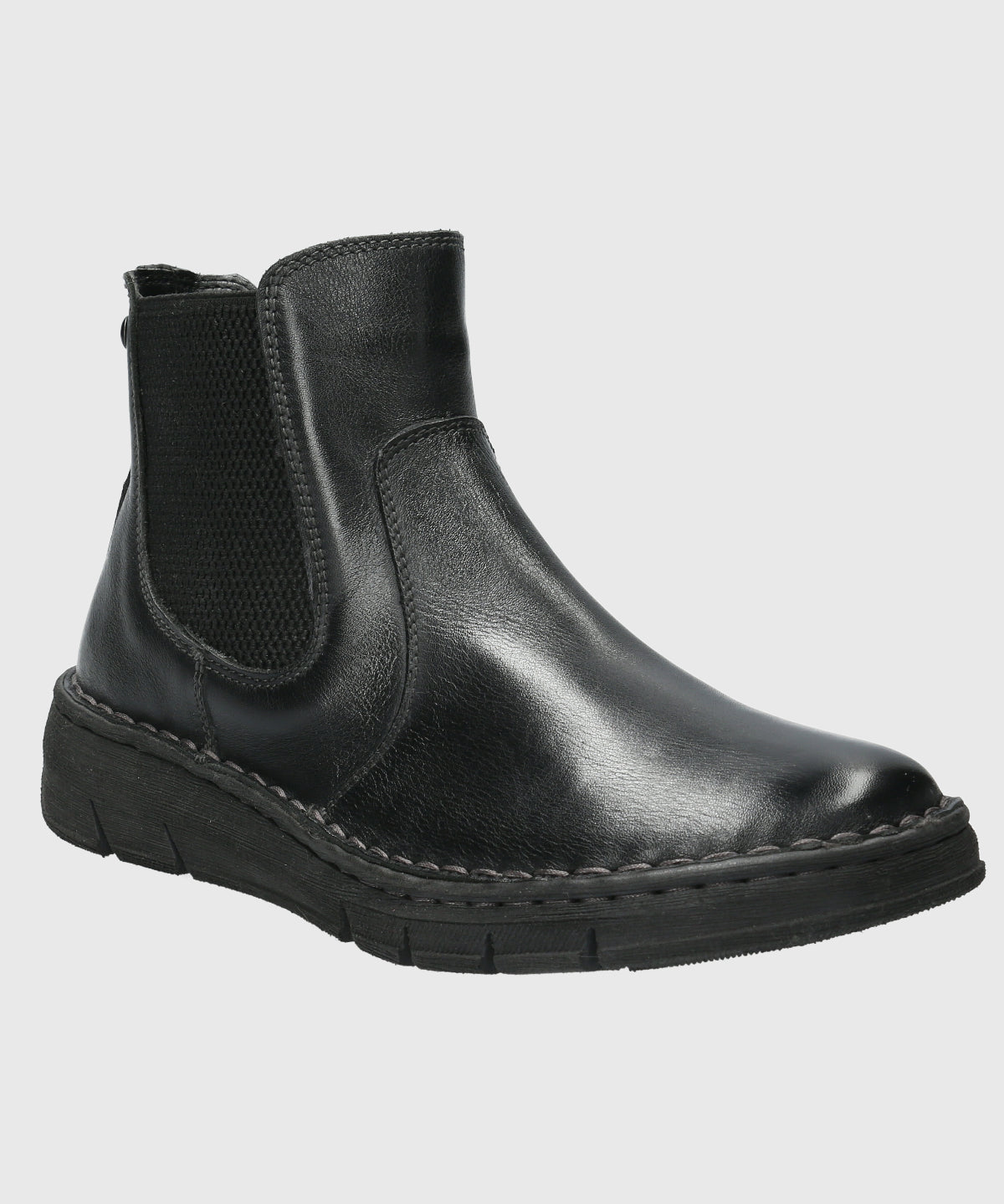 Botin Cuero Mujer Craven Negro-Hush Puppies Chile