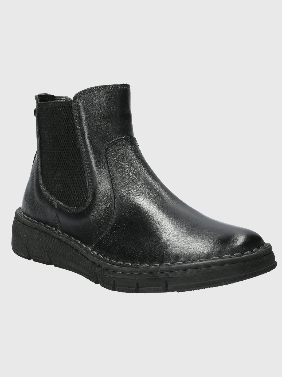Botin Cuero Mujer Craven Negro-Hush Puppies Chile