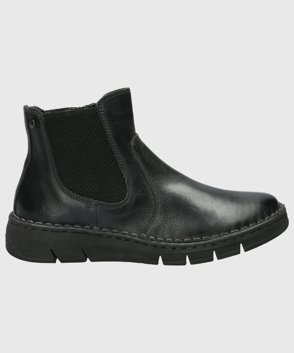 Botin Cuero Mujer Craven Negro-Hush Puppies Chile