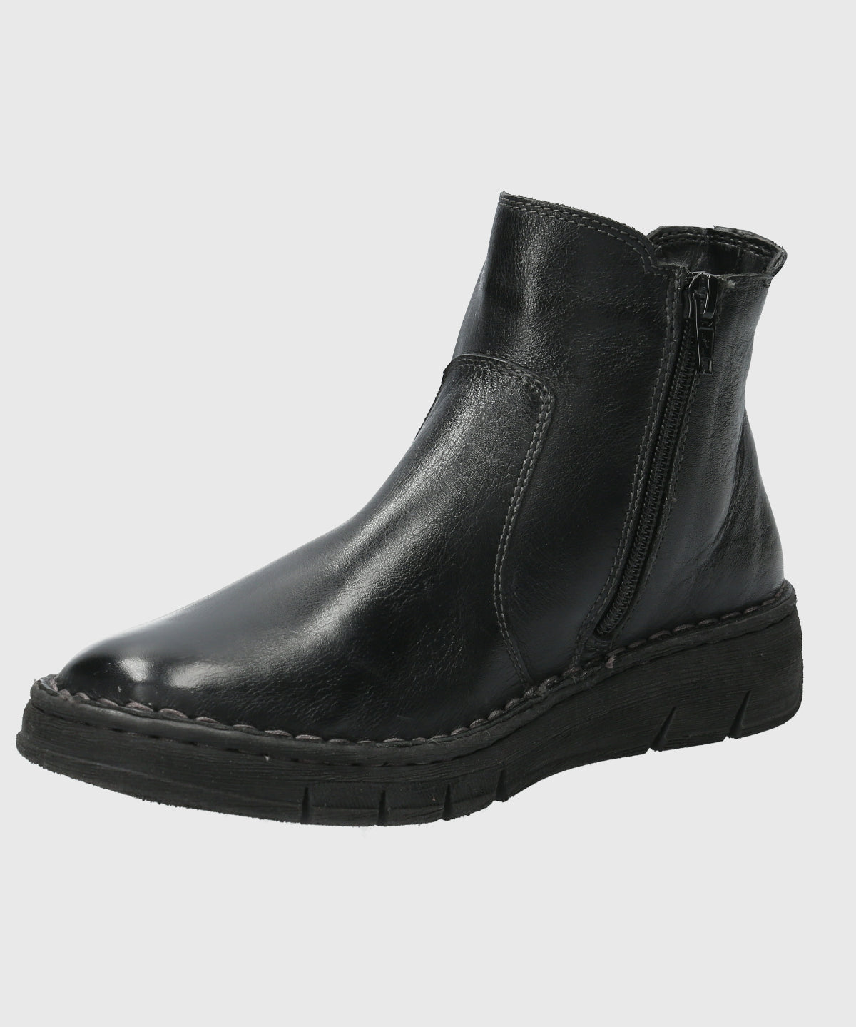 Botin Cuero Mujer Craven Negro-Hush Puppies Chile