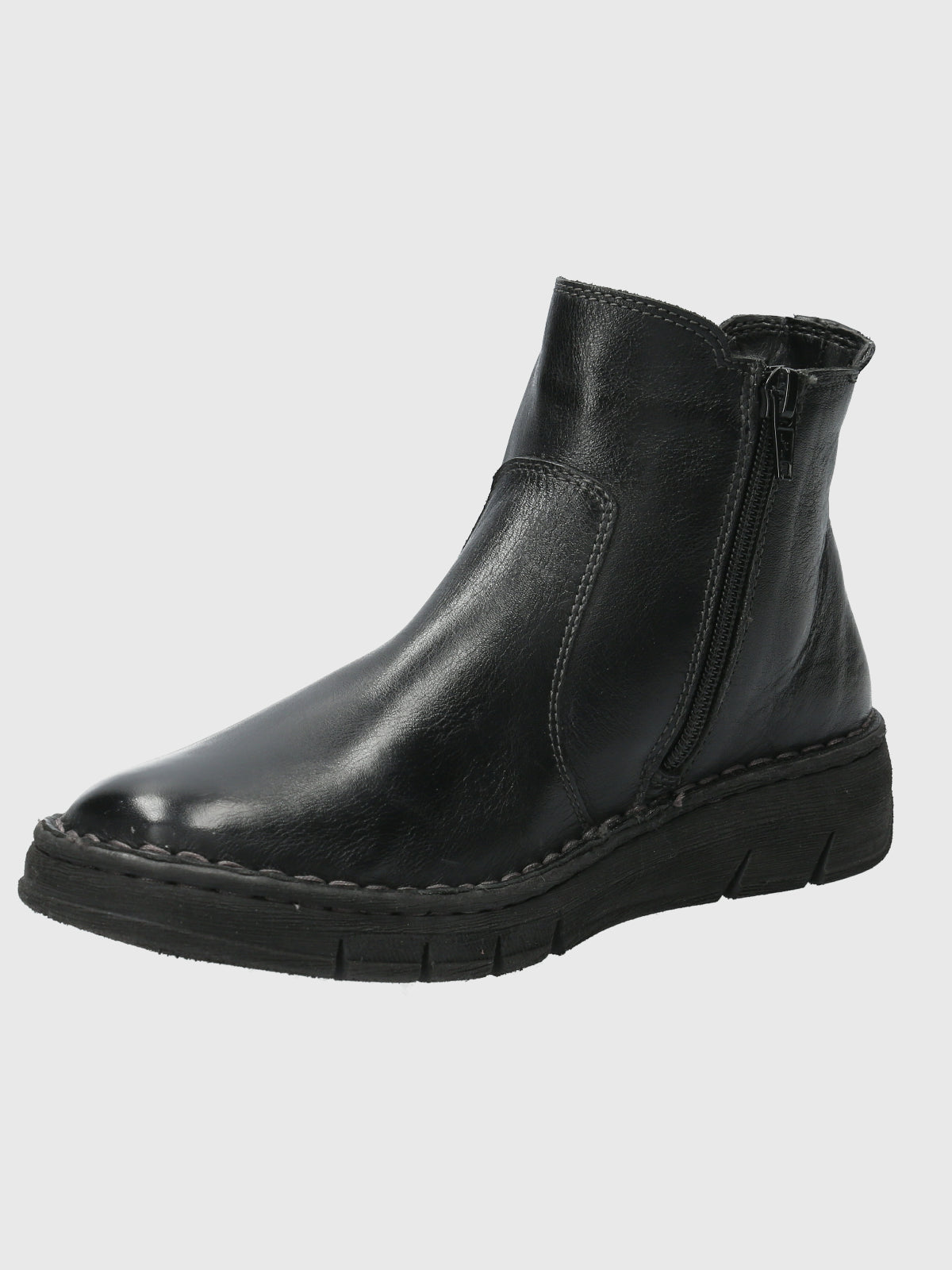 Botin Cuero Mujer Craven Negro-Hush Puppies Chile