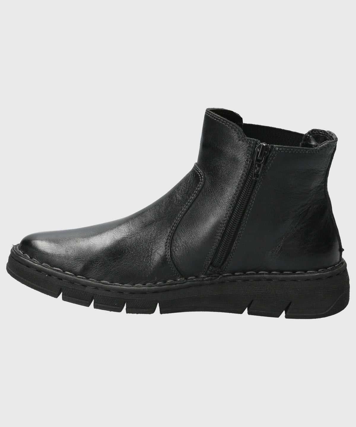 Botin Cuero Mujer Craven Negro-Hush Puppies Chile