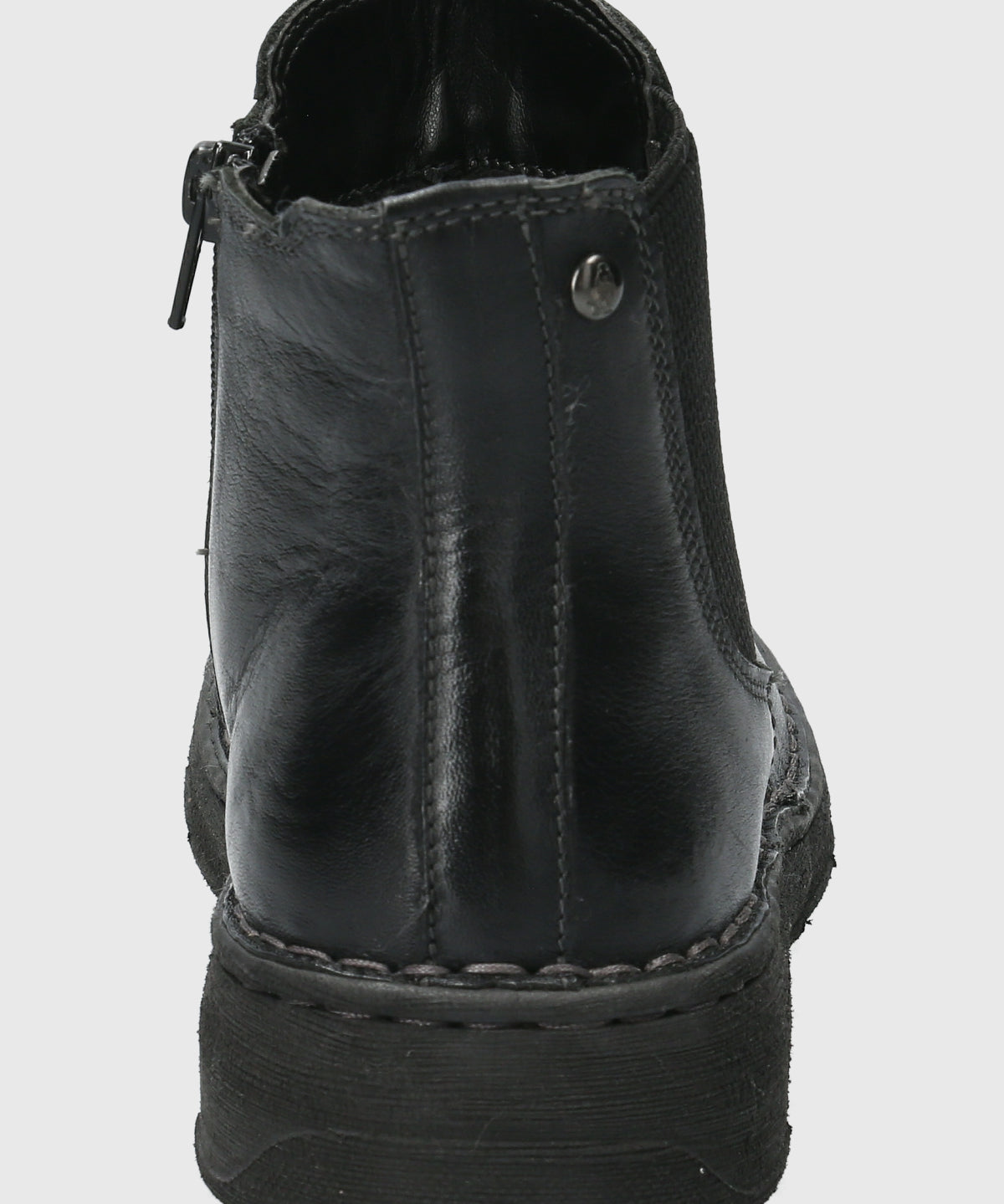 Botin Cuero Mujer Craven Negro-Hush Puppies Chile