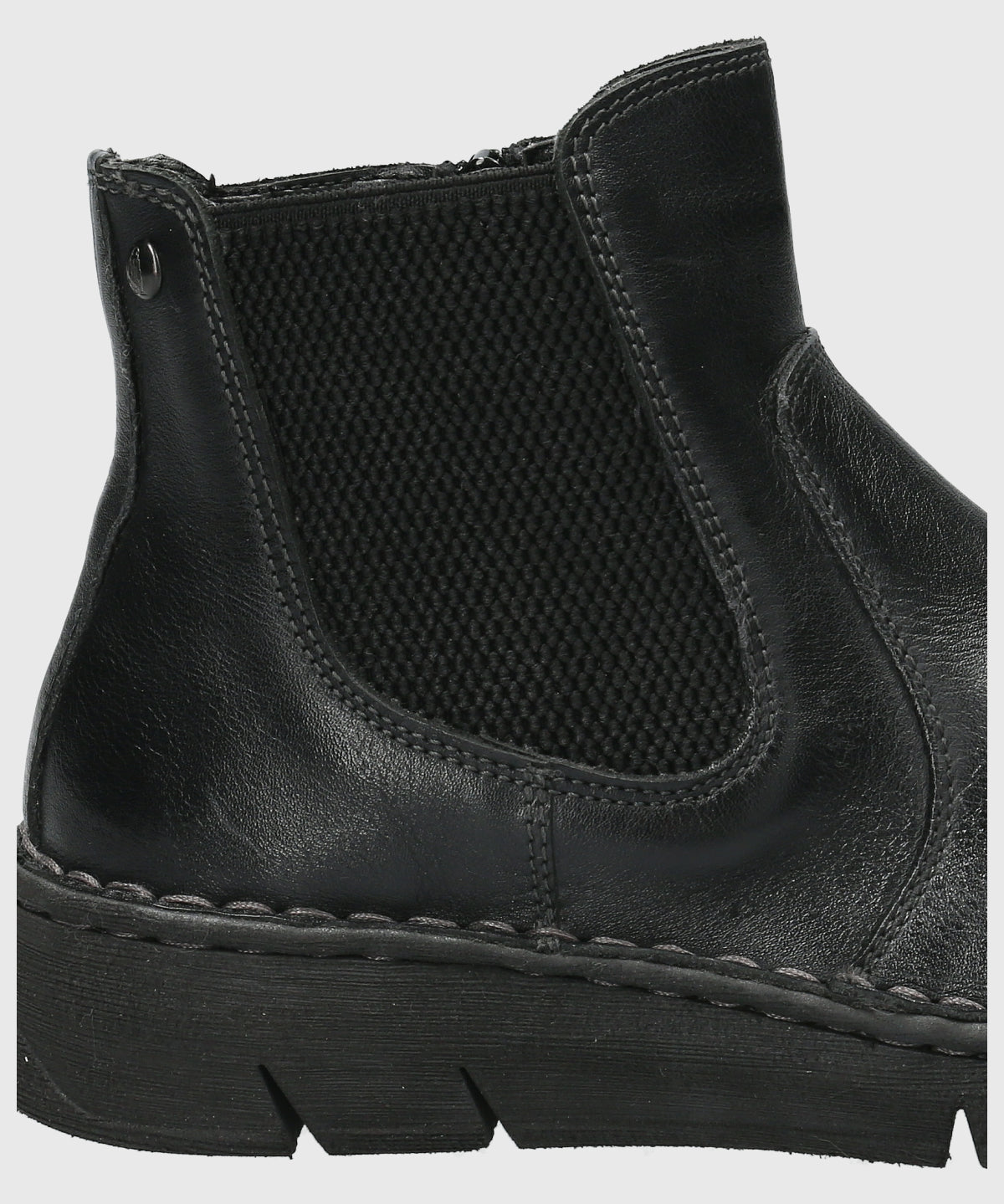 Botin Cuero Mujer Craven Negro-Hush Puppies Chile
