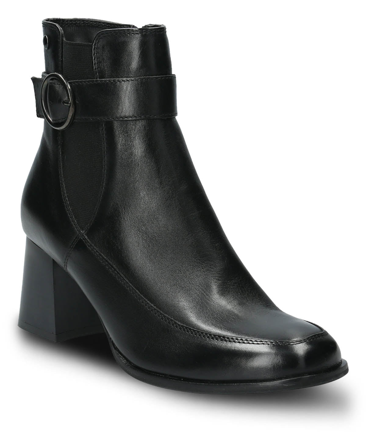 Botin Cuero Mujer Denhall Negro