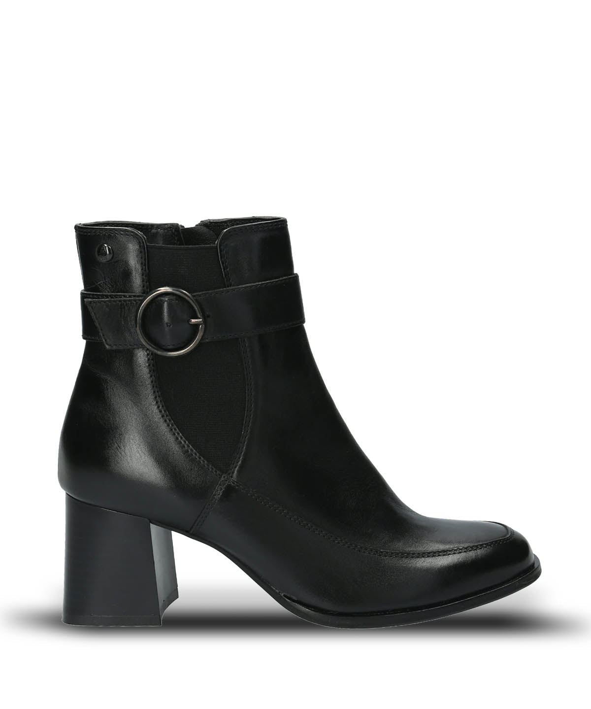 Botin Cuero Mujer Denhall Negro