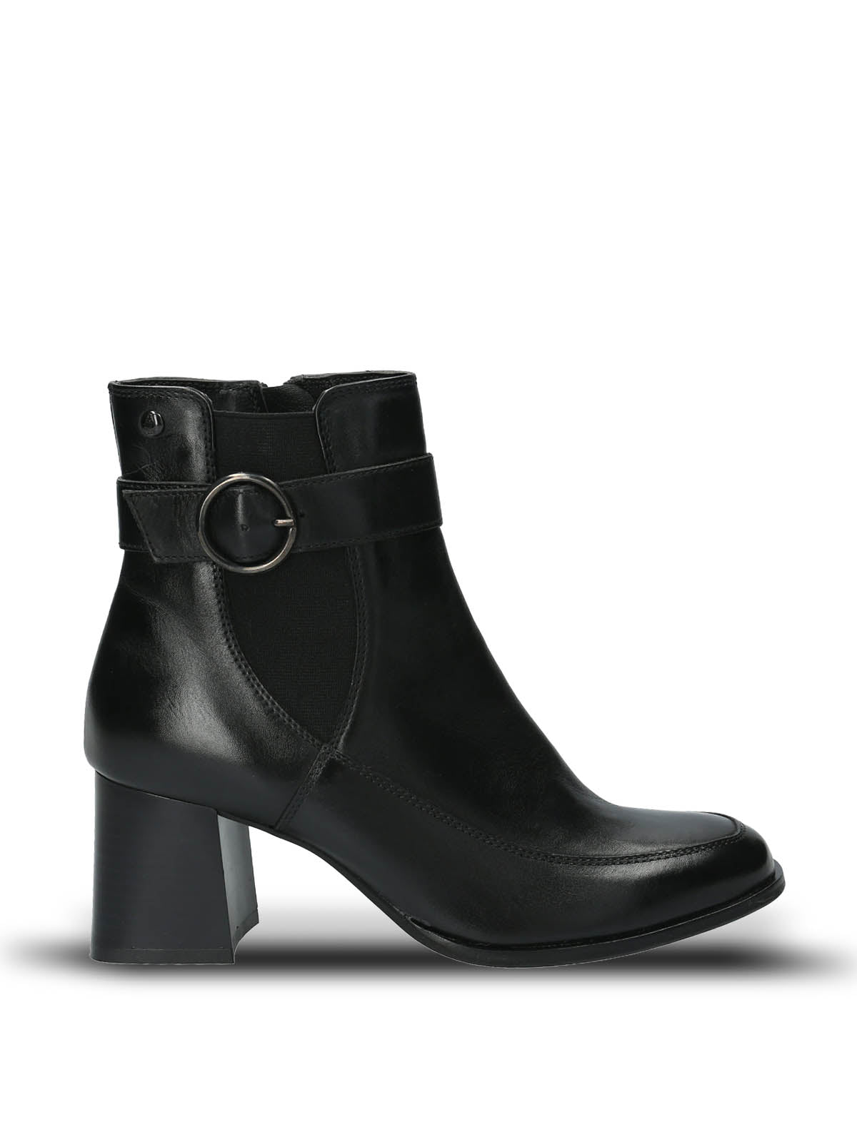 Botin Cuero Mujer Denhall Negro