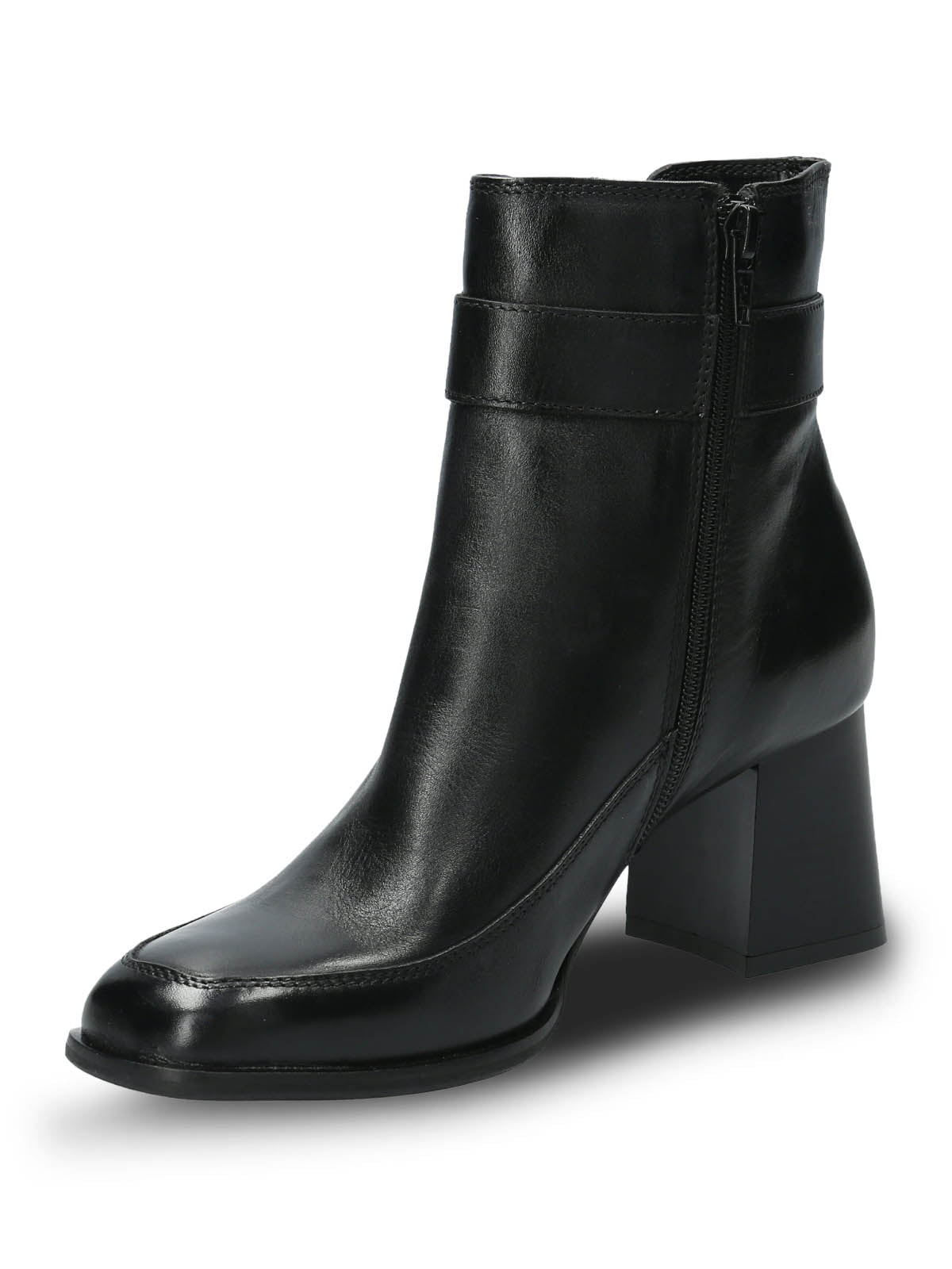 Botin Cuero Mujer Denhall Negro