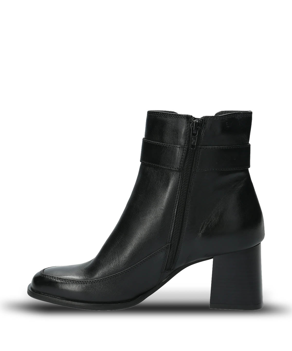 Botin Cuero Mujer Denhall Negro