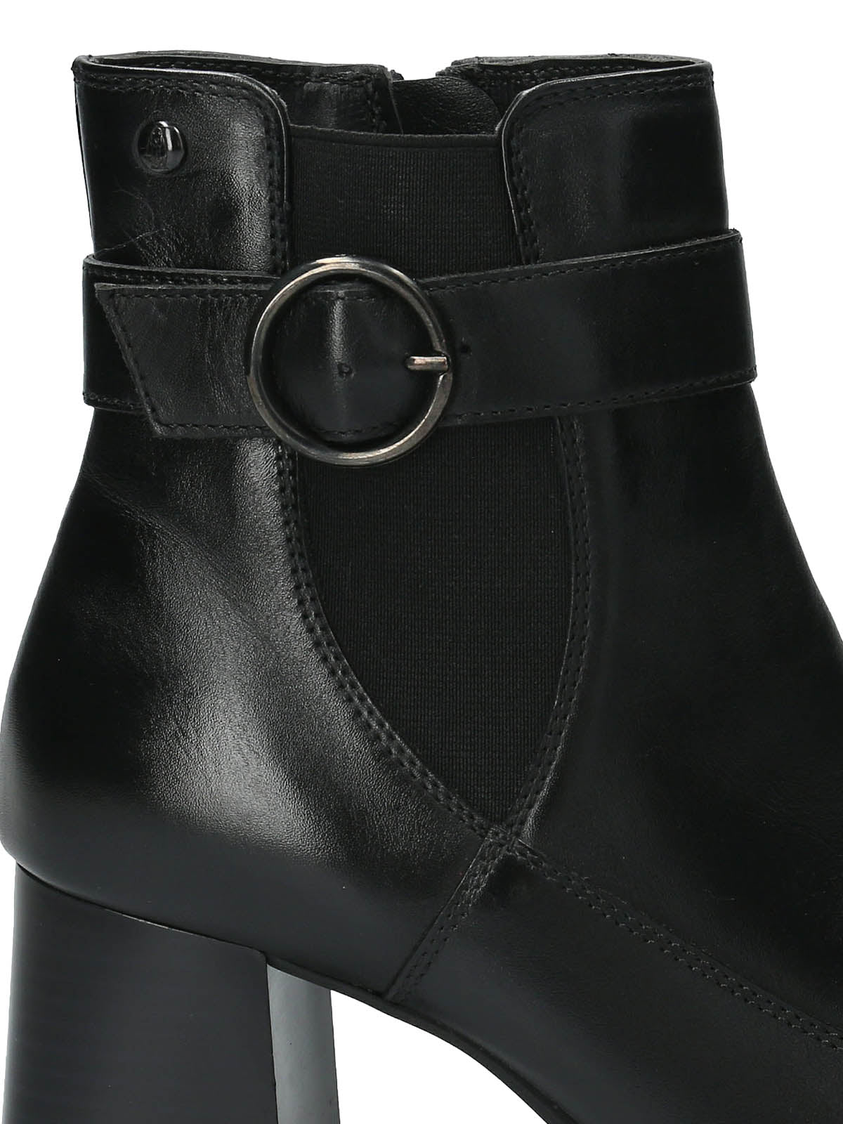 Botin Cuero Mujer Denhall Negro