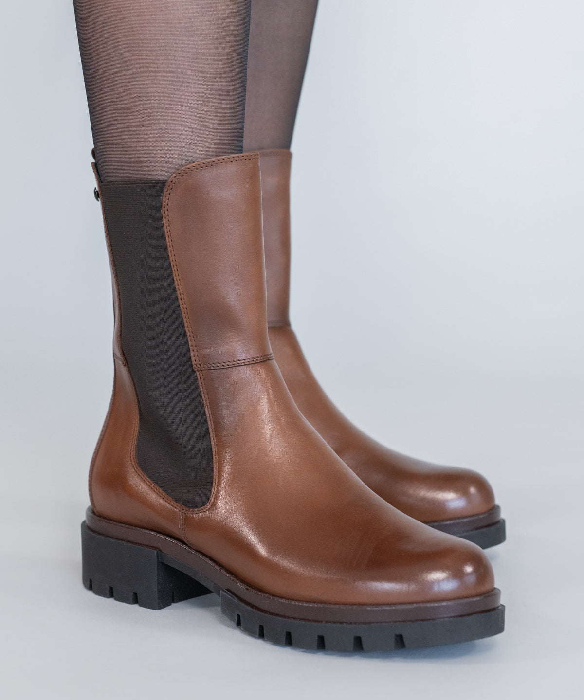 Bota Cuero Mujer Fetter Café