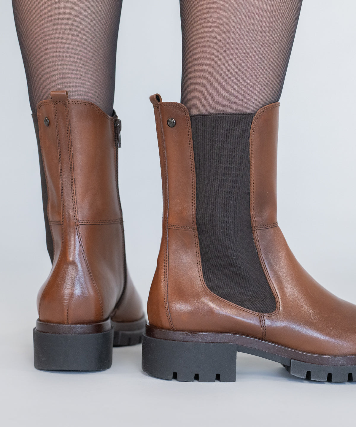 Bota Cuero Mujer Fetter Café