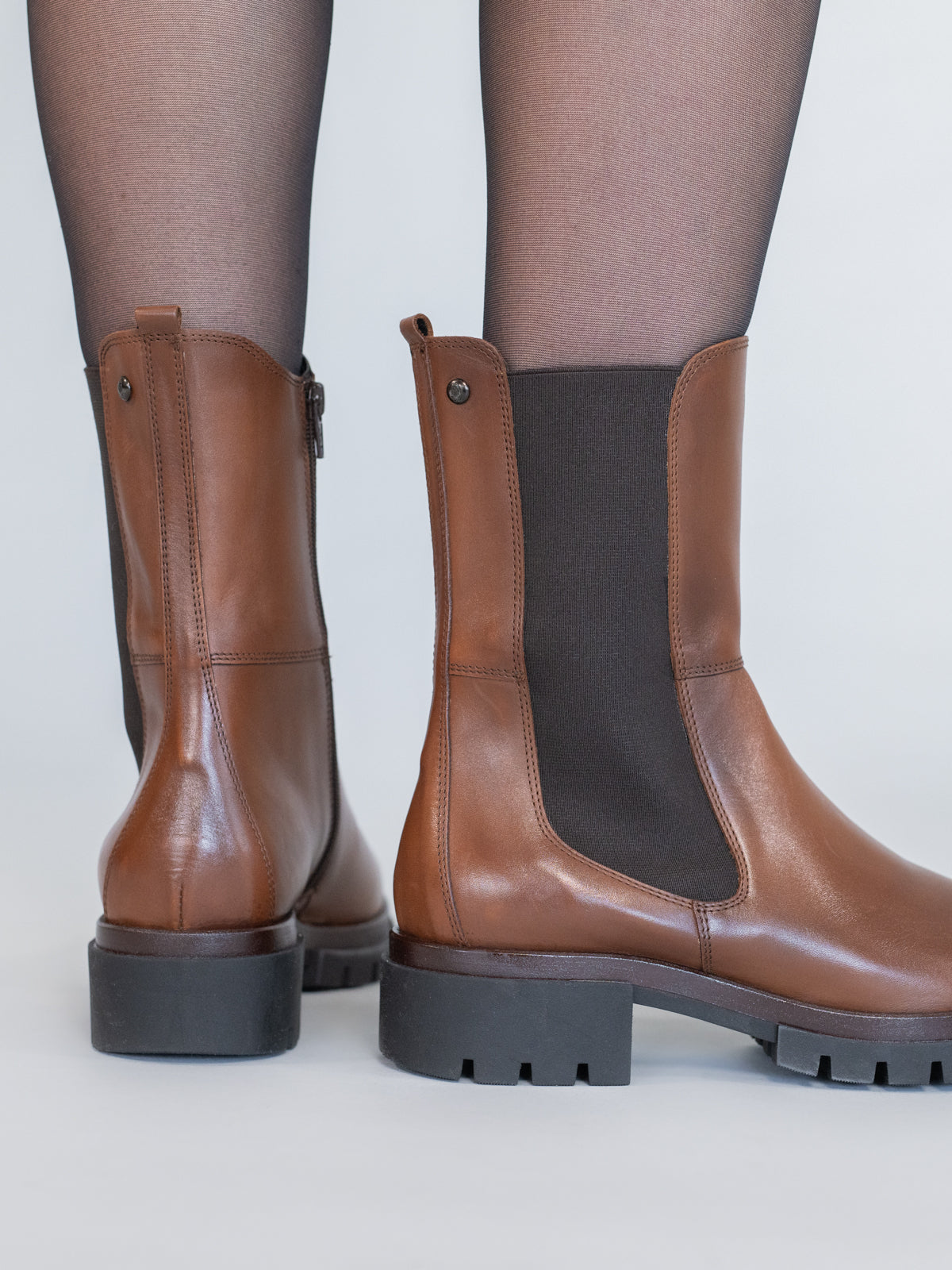 Bota Cuero Mujer Fetter Café