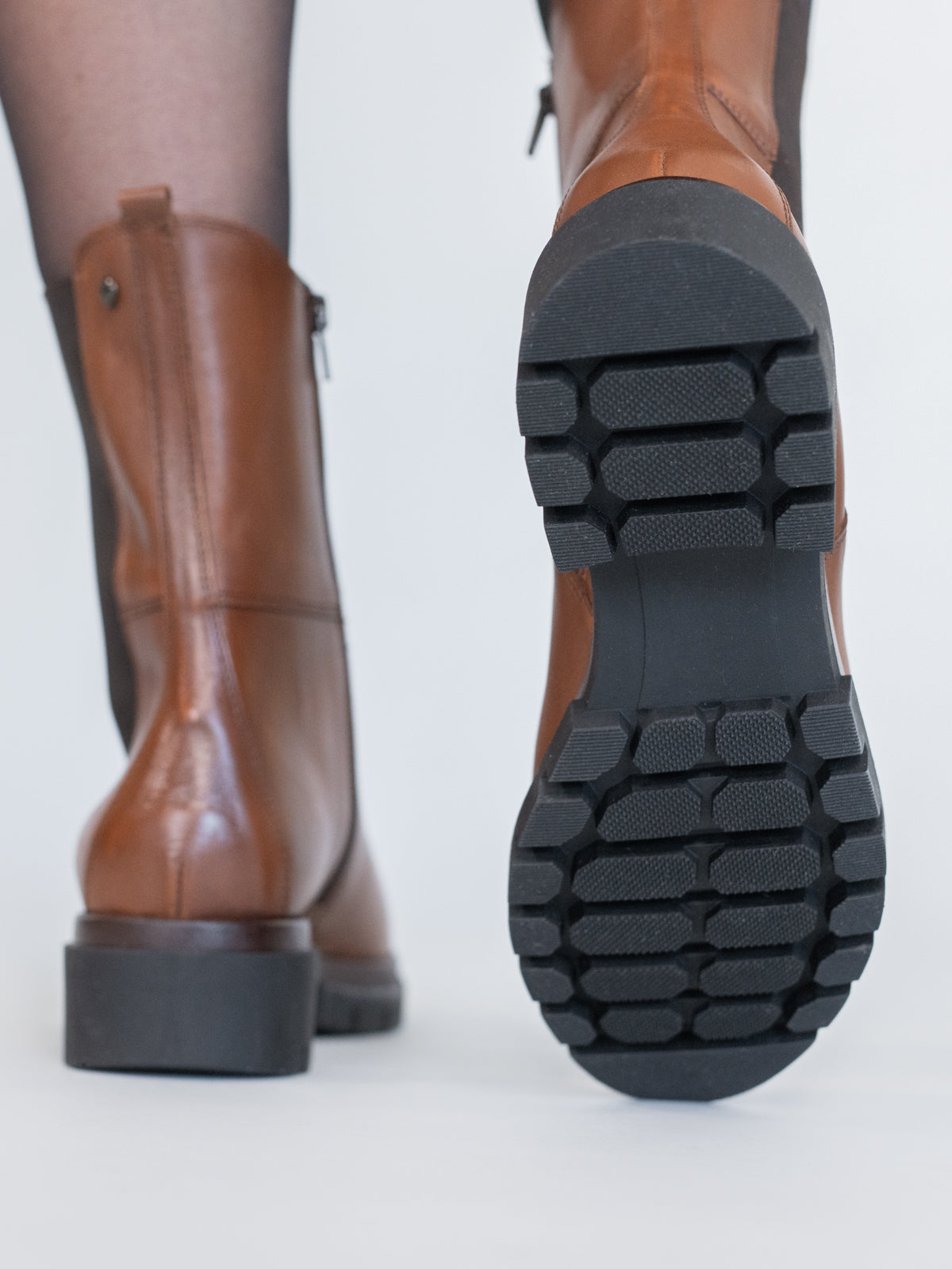 Bota Cuero Mujer Fetter Café