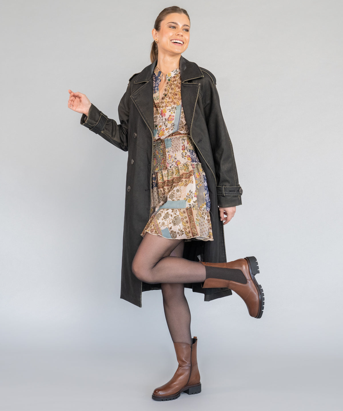 Bota Cuero Mujer Fetter Café