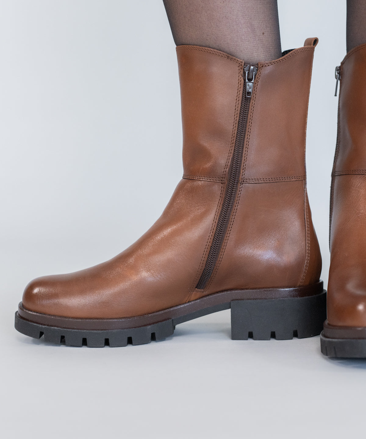 Bota Cuero Mujer Fetter Café