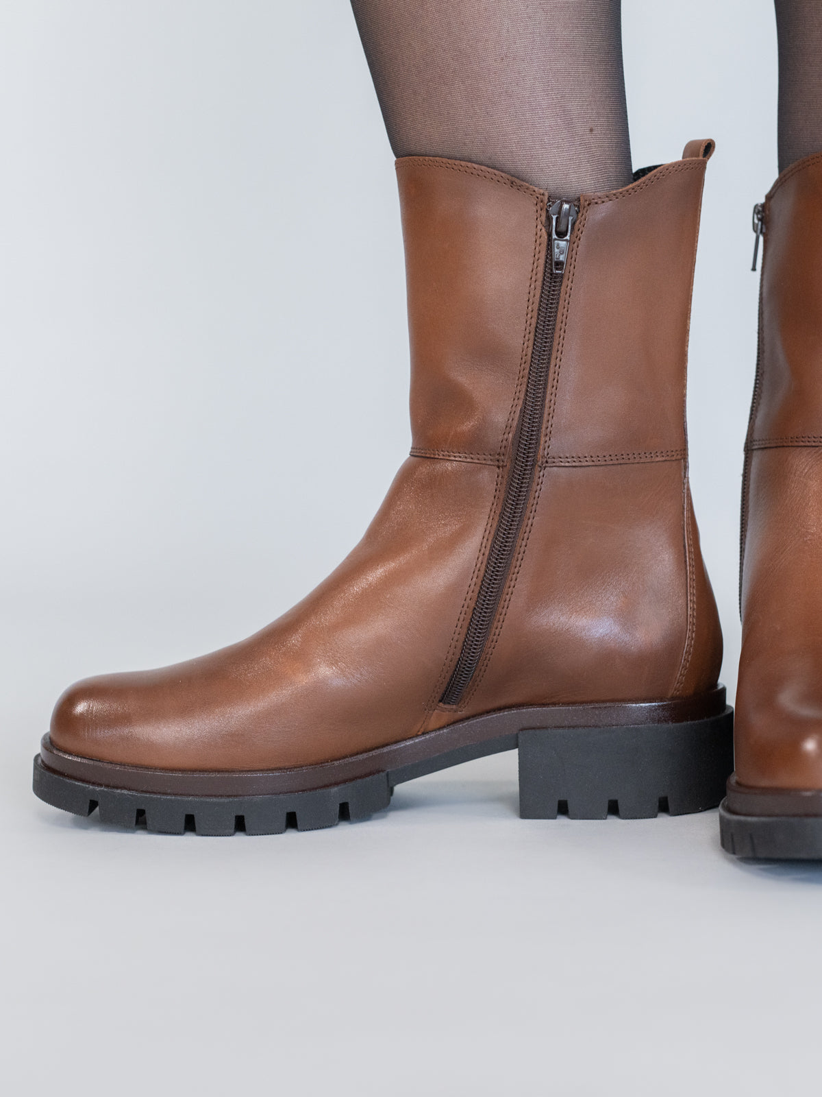 Bota Cuero Mujer Fetter Café