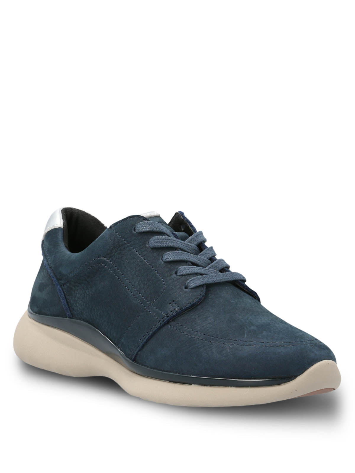 Zapatilla Cuero Mujer Goss Azul Hush Puppies