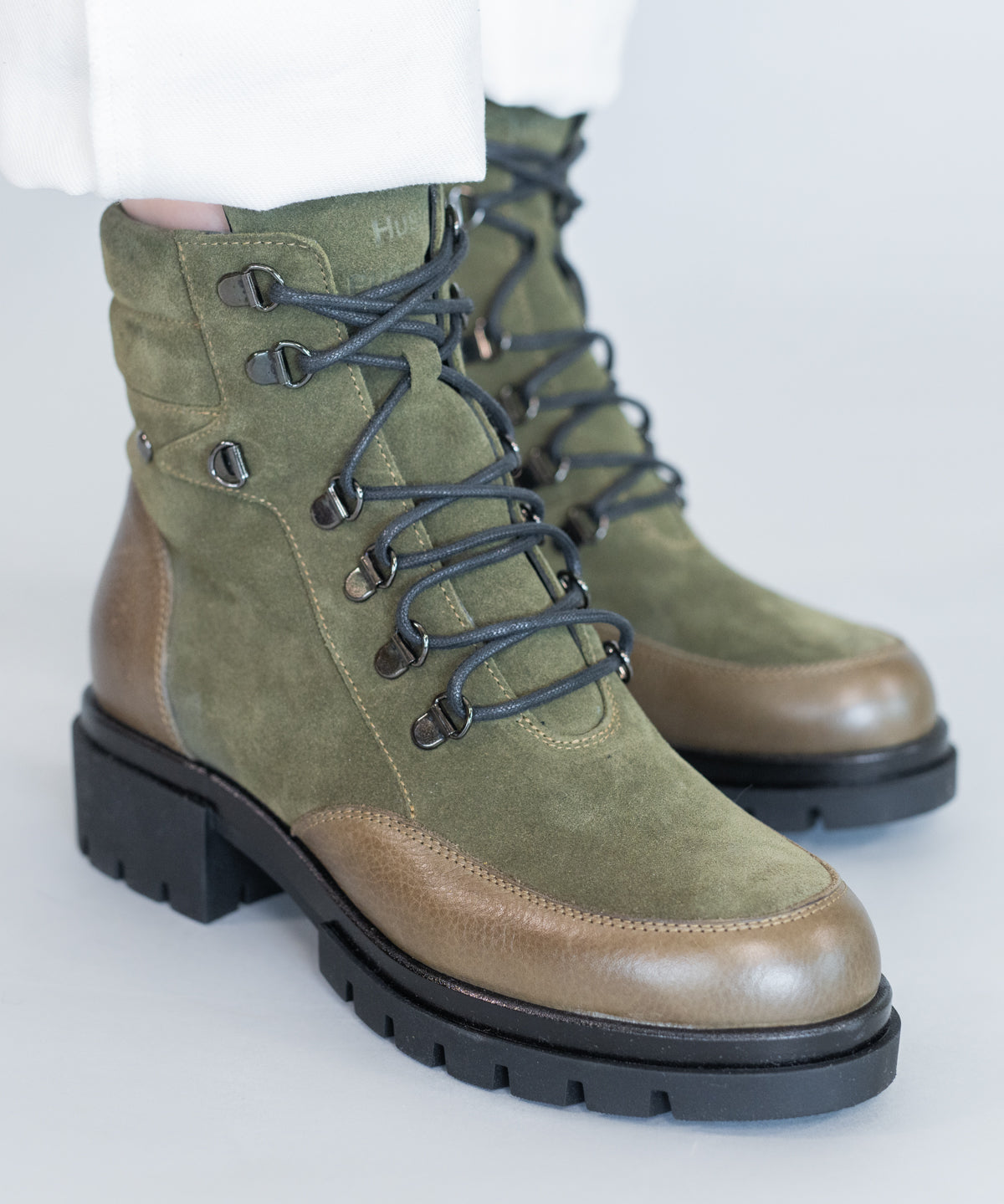Botin Cuero Mujer Holborn Verde