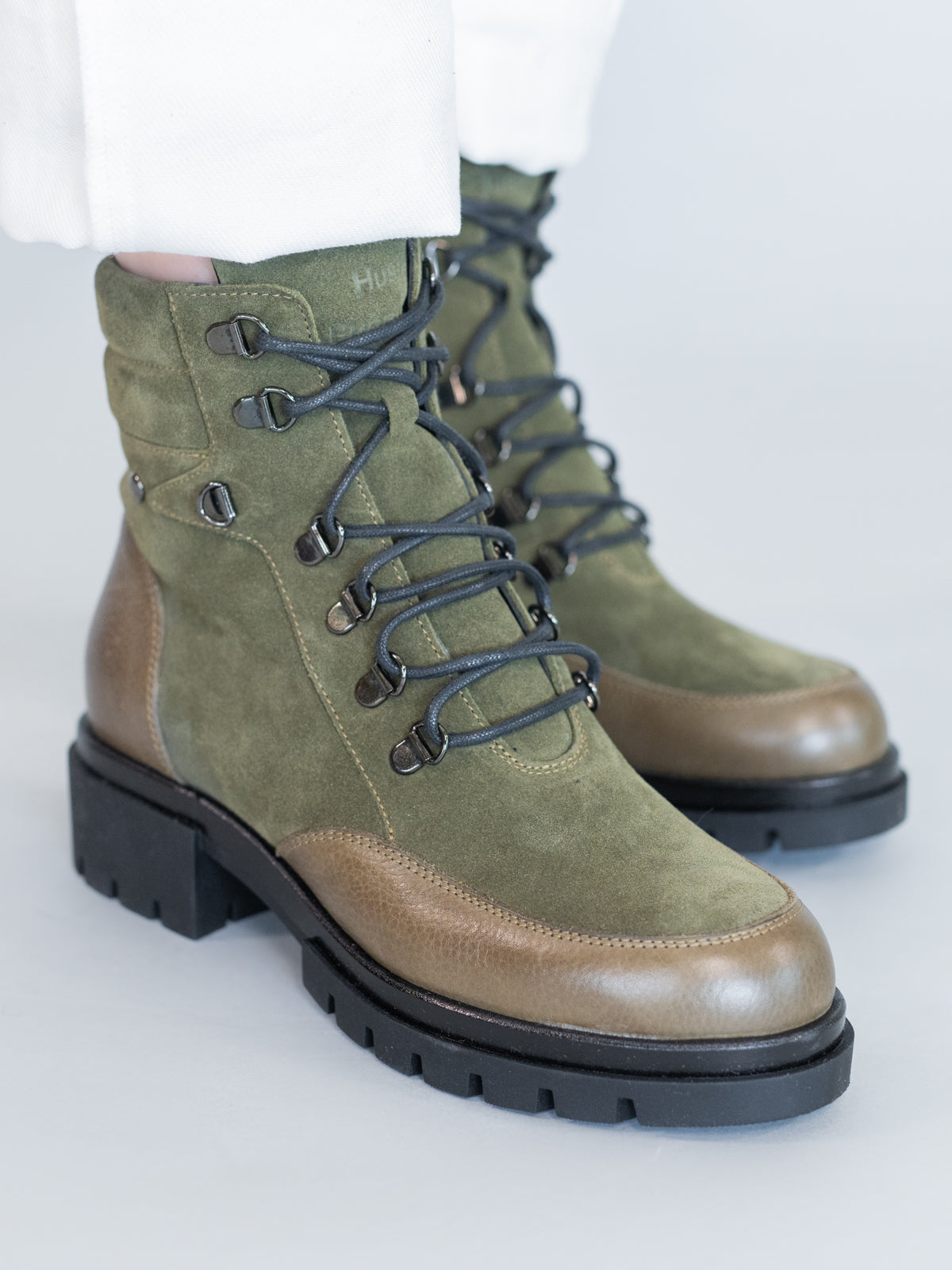 Botin Cuero Mujer Holborn Verde