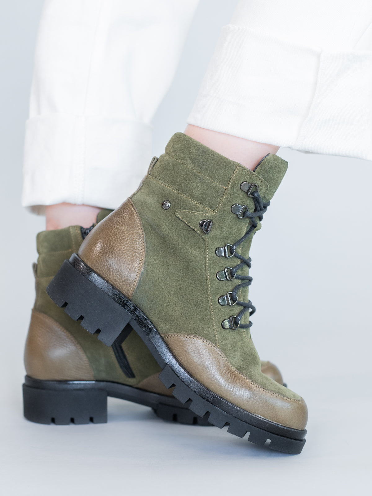 Botin Cuero Mujer Holborn Verde