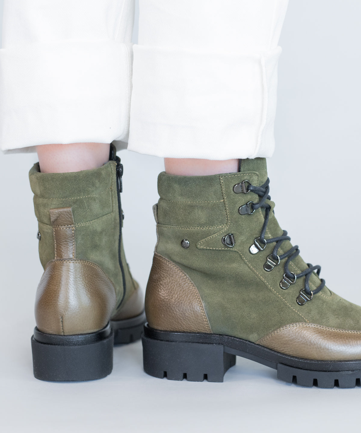 Botin Cuero Mujer Holborn Verde
