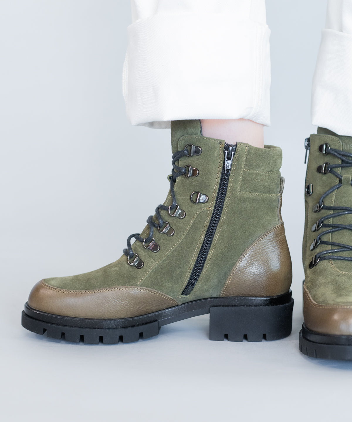 Botin Cuero Mujer Holborn Verde