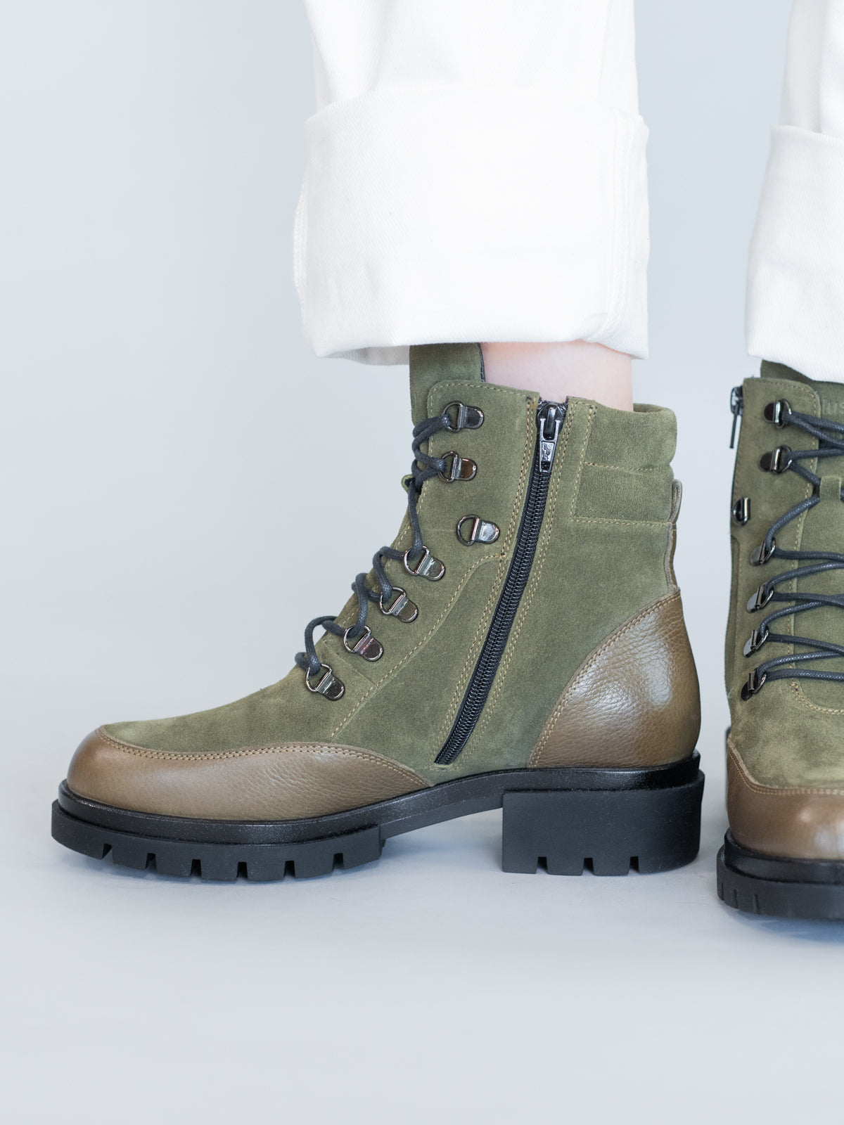 Botin Cuero Mujer Holborn Verde