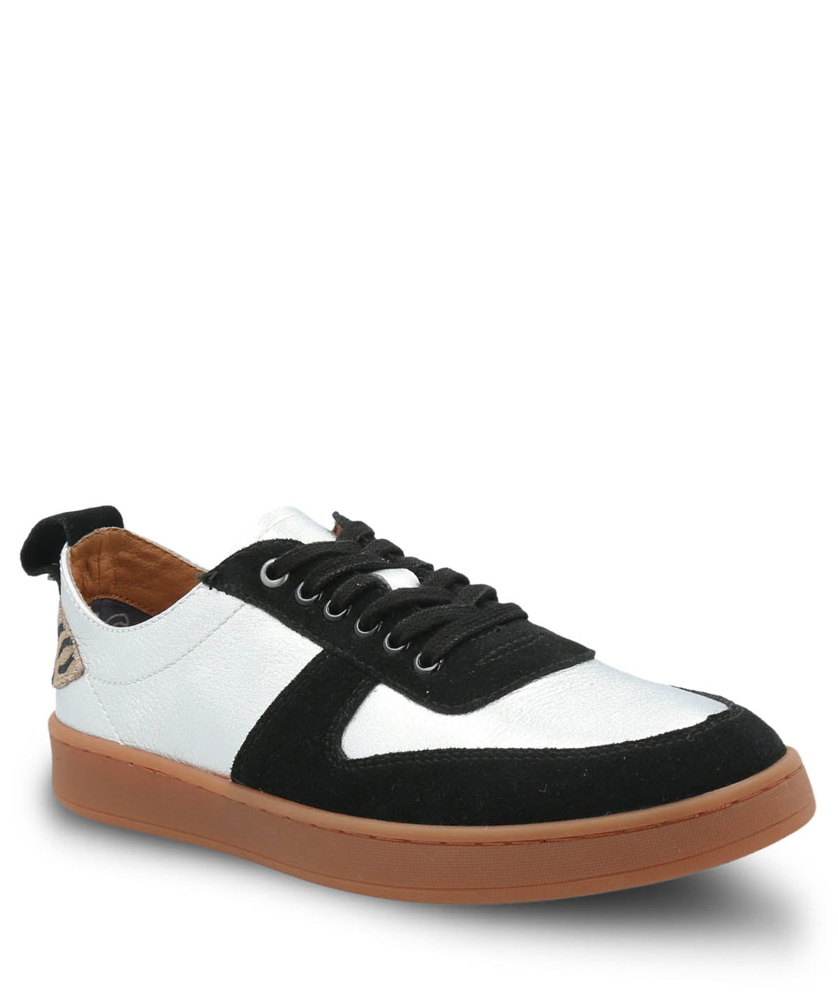 Zapatilla Cuero Mujer Lilem Metalizado