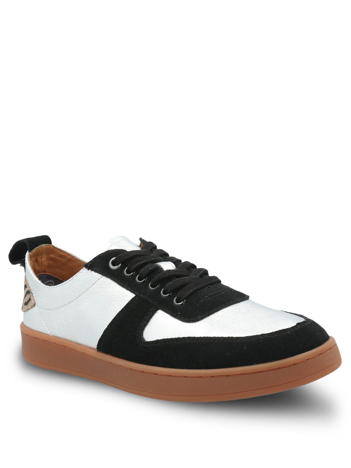 Zapatilla Cuero Mujer Lilem Metalizado