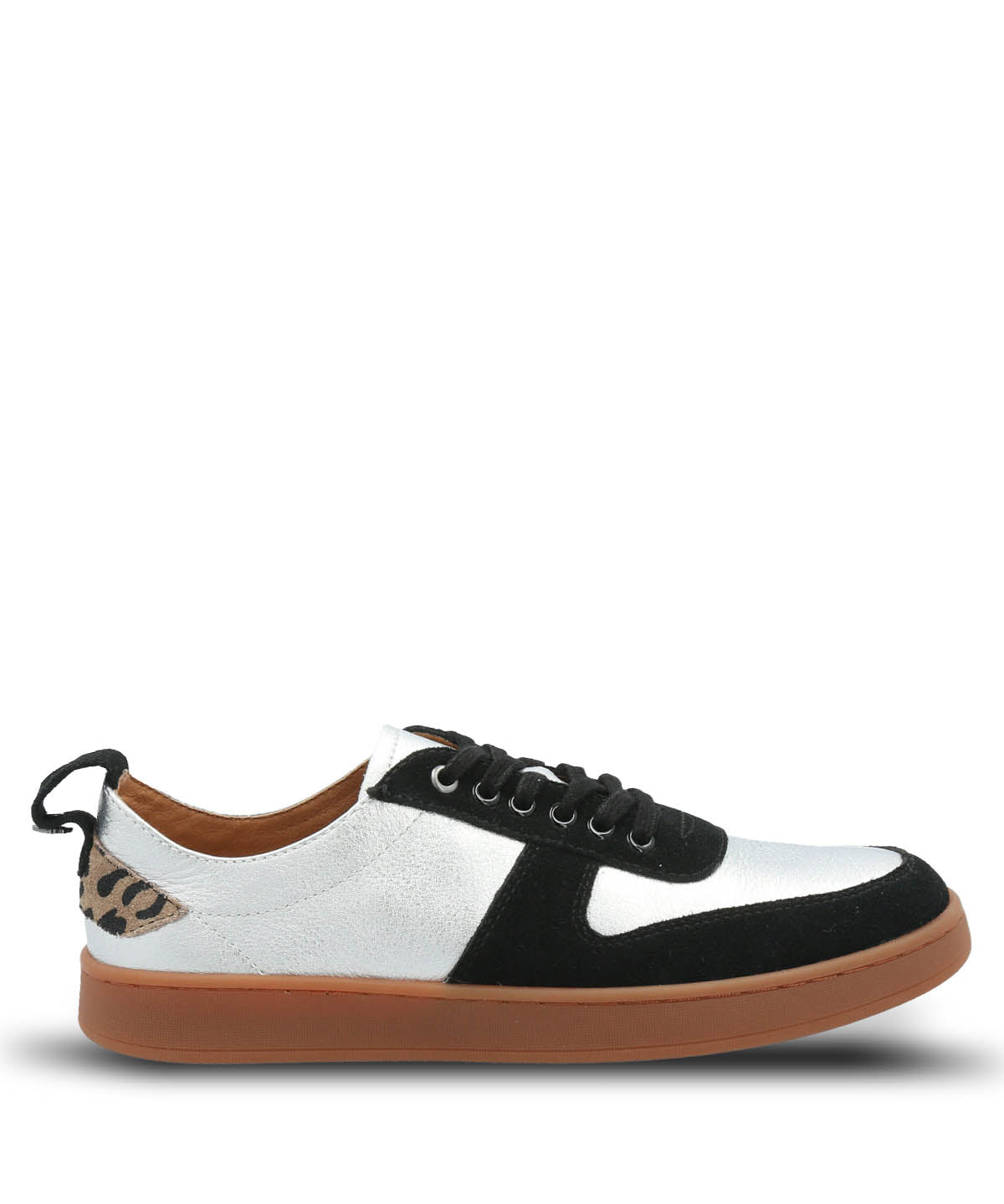 Zapatilla Cuero Mujer Lilem Metalizado